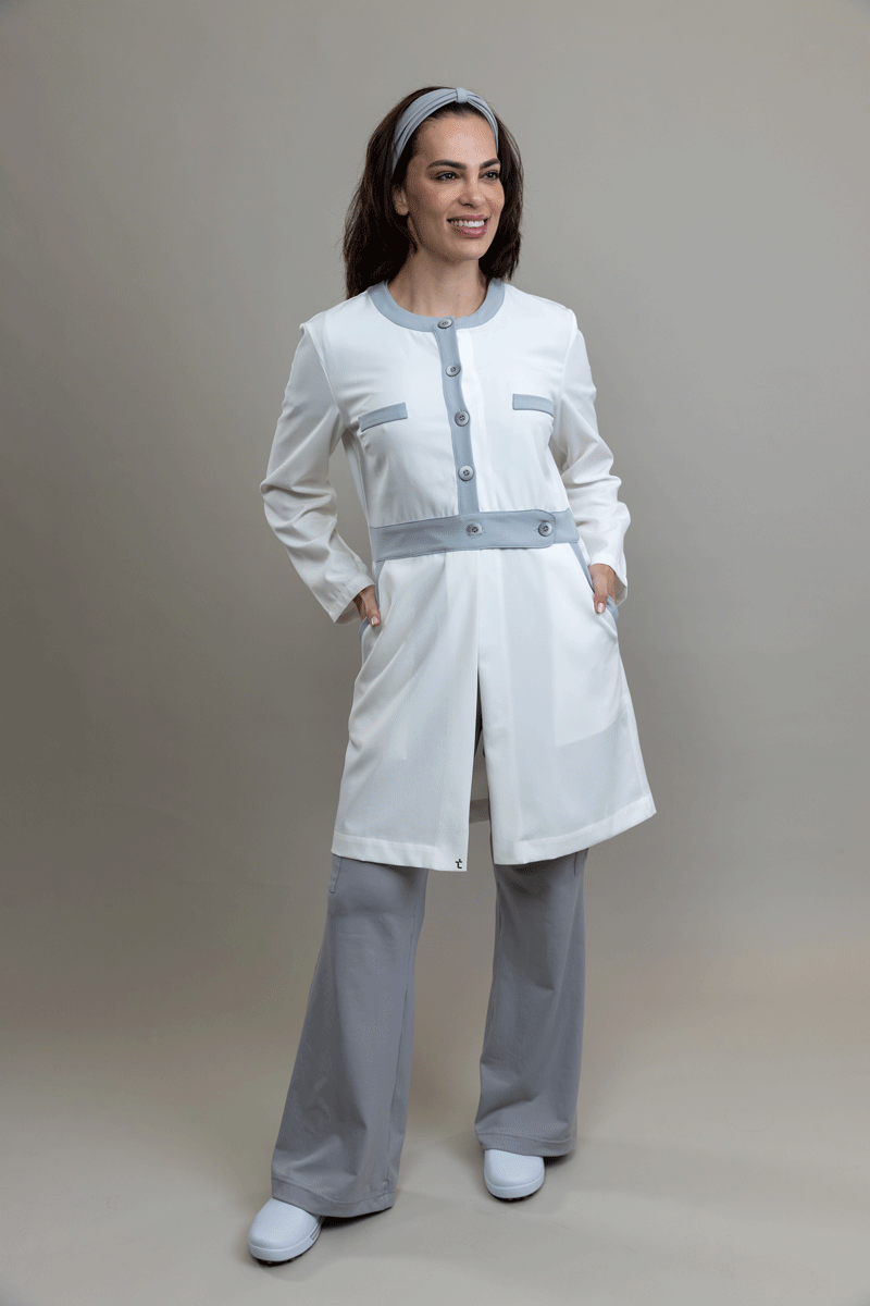 Jaleco Linea ALLOY - Feminino - Branco Soft