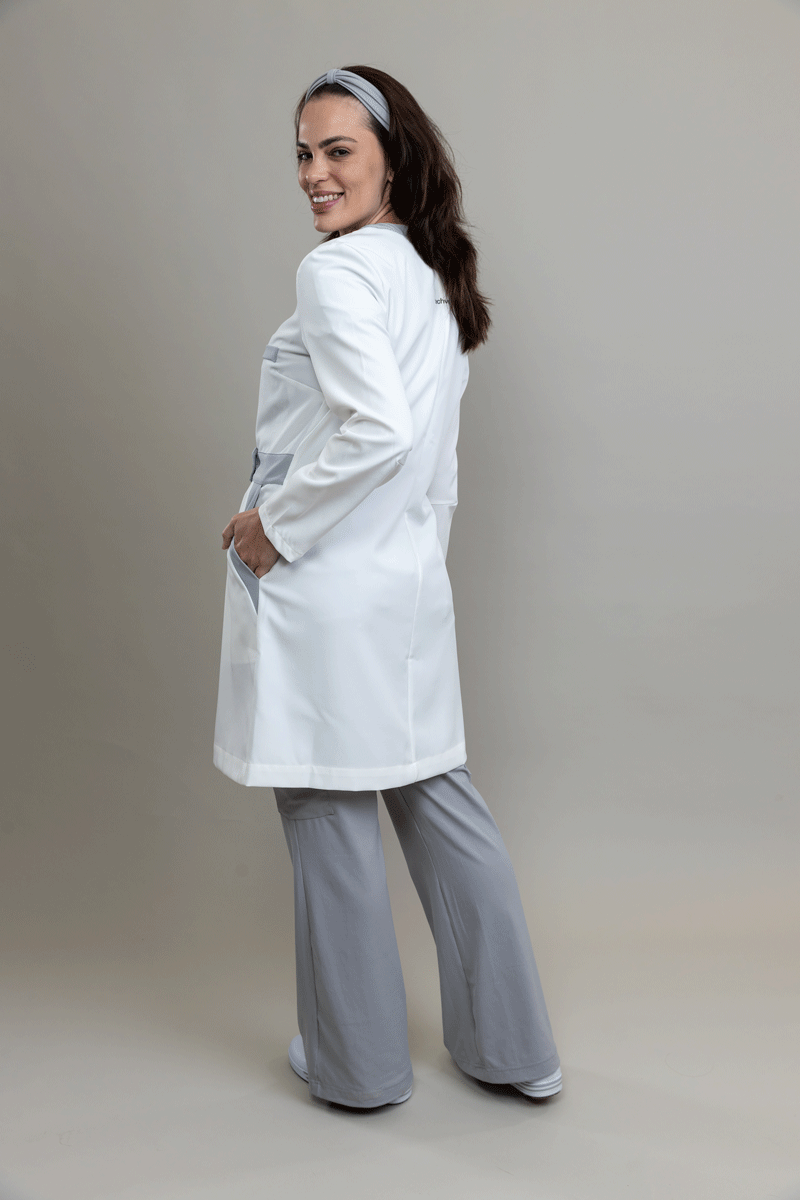 Jaleco Linea ALLOY - Feminino - Branco Soft