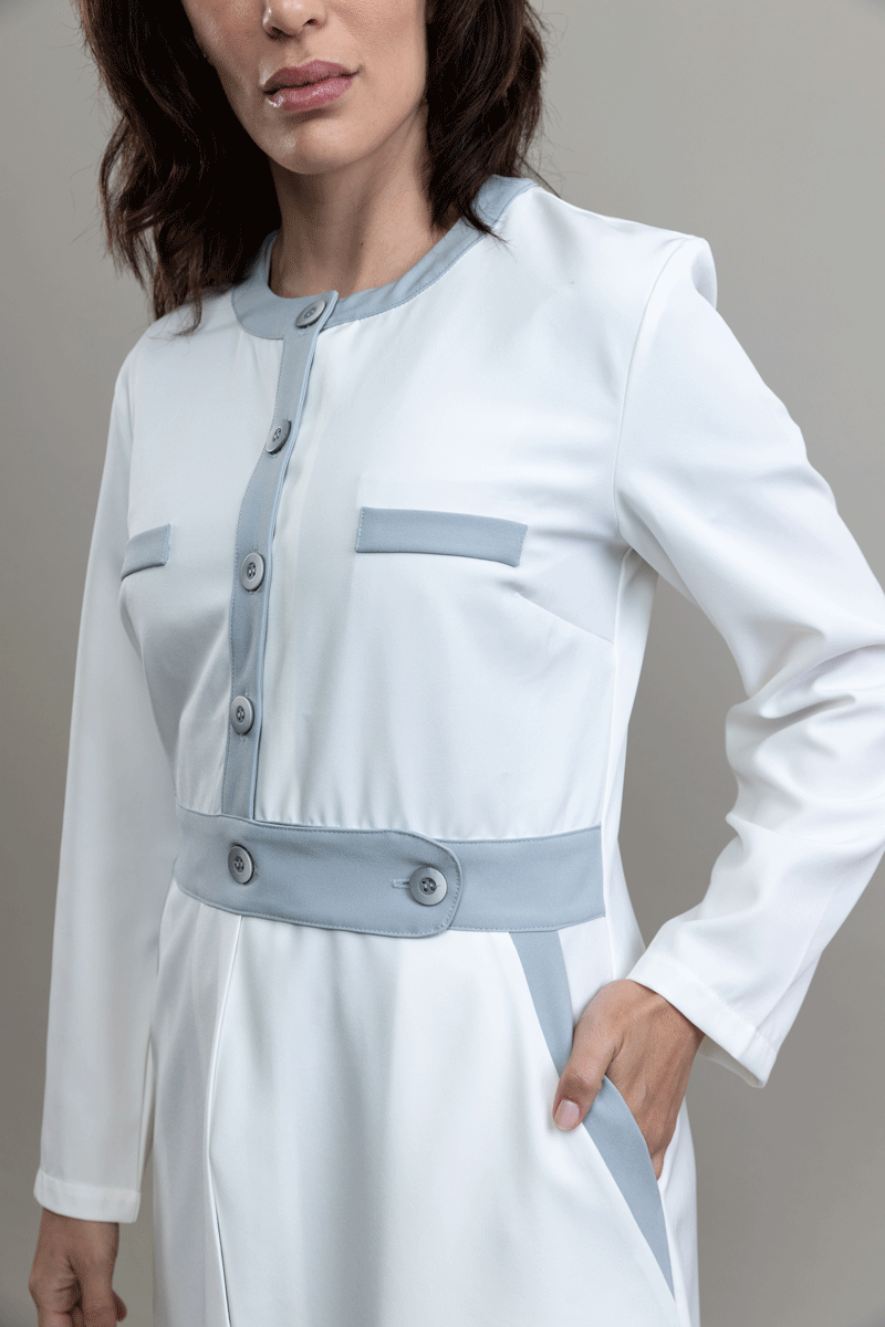 Jaleco Linea ALLOY - Feminino - Branco Soft
