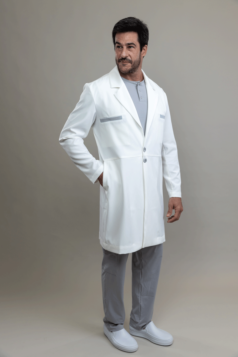 Jaleco Linea ALLOY - Masculino - Branco Soft