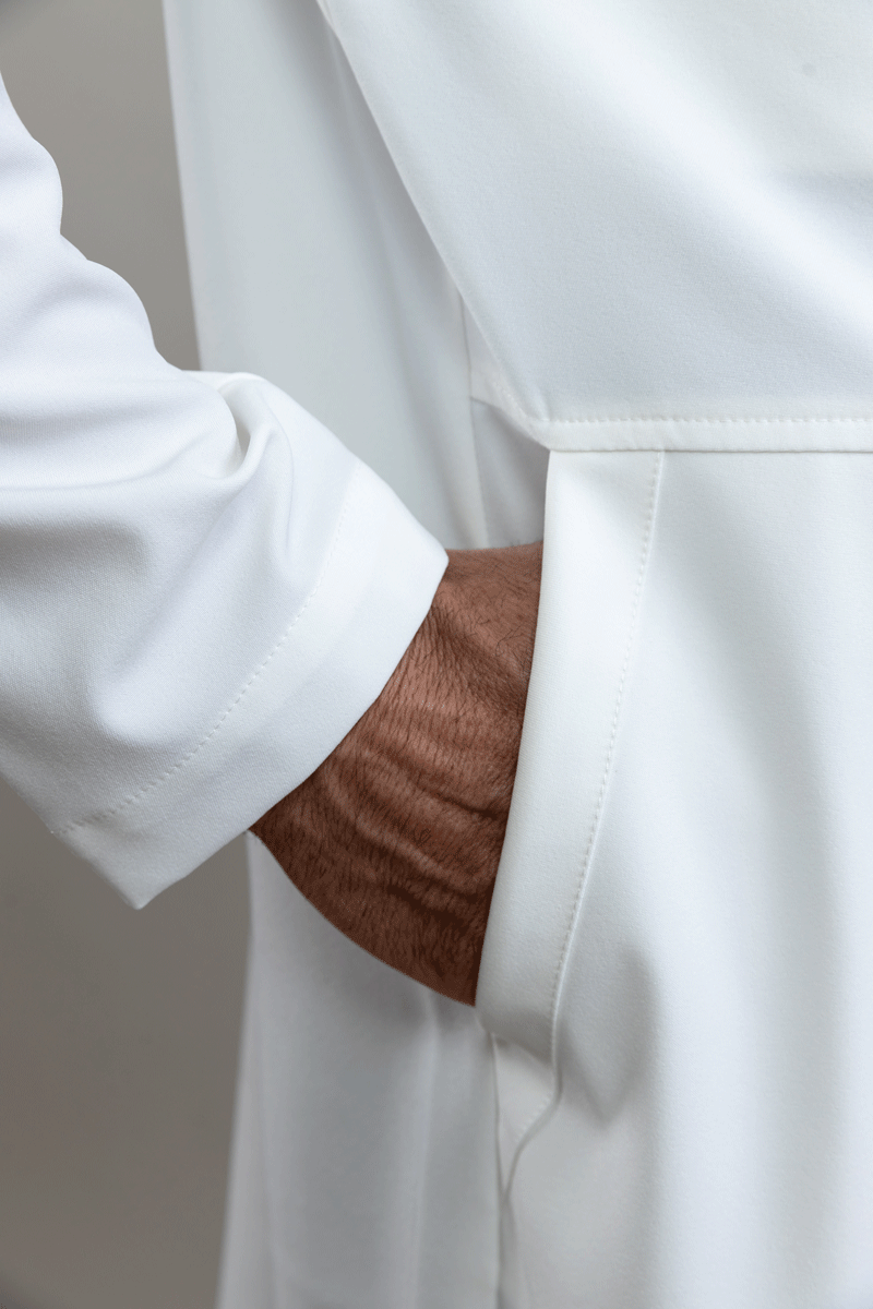 Jaleco Linea ALLOY - Masculino - Branco Soft