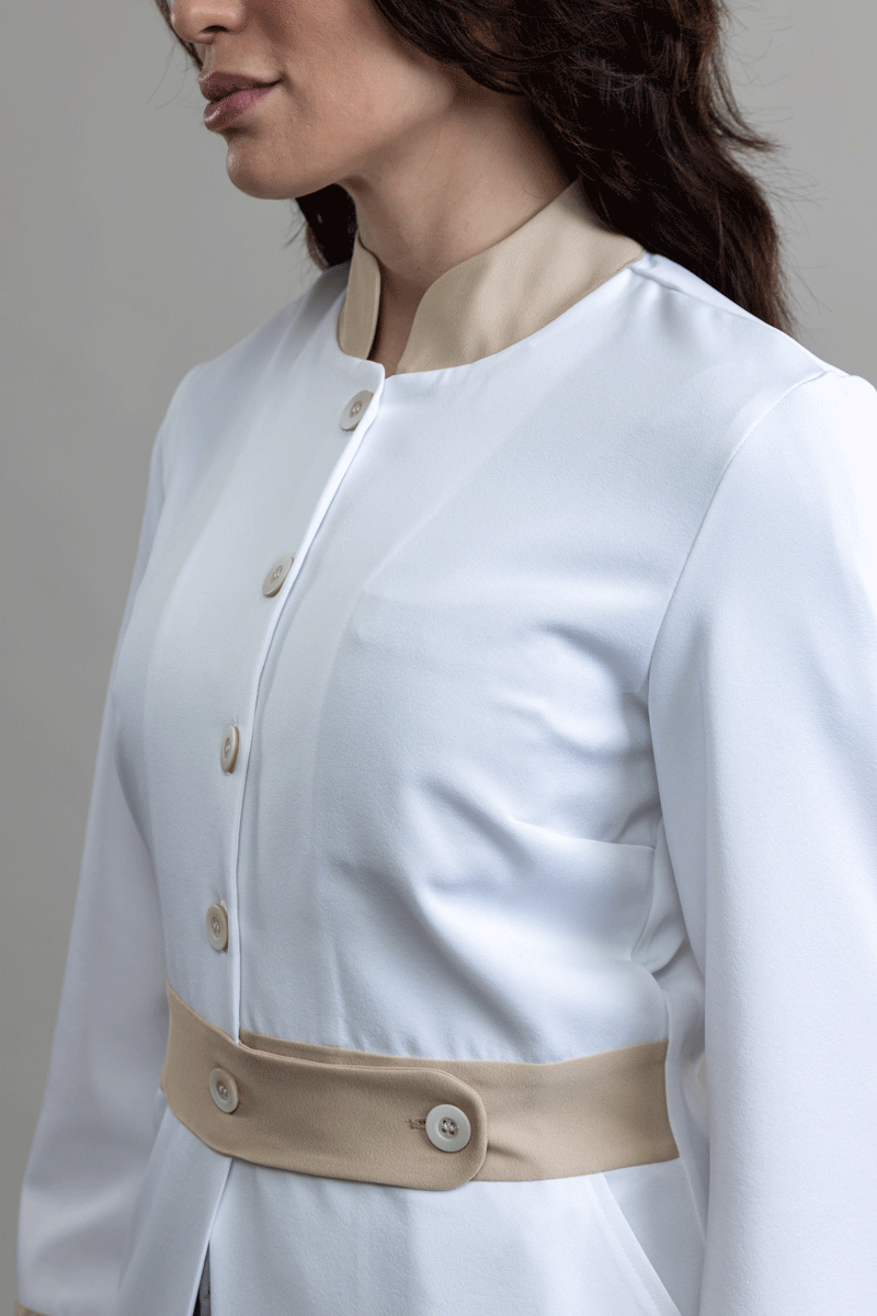 Jaleco Linea CLAY - Feminino - Branco Prime