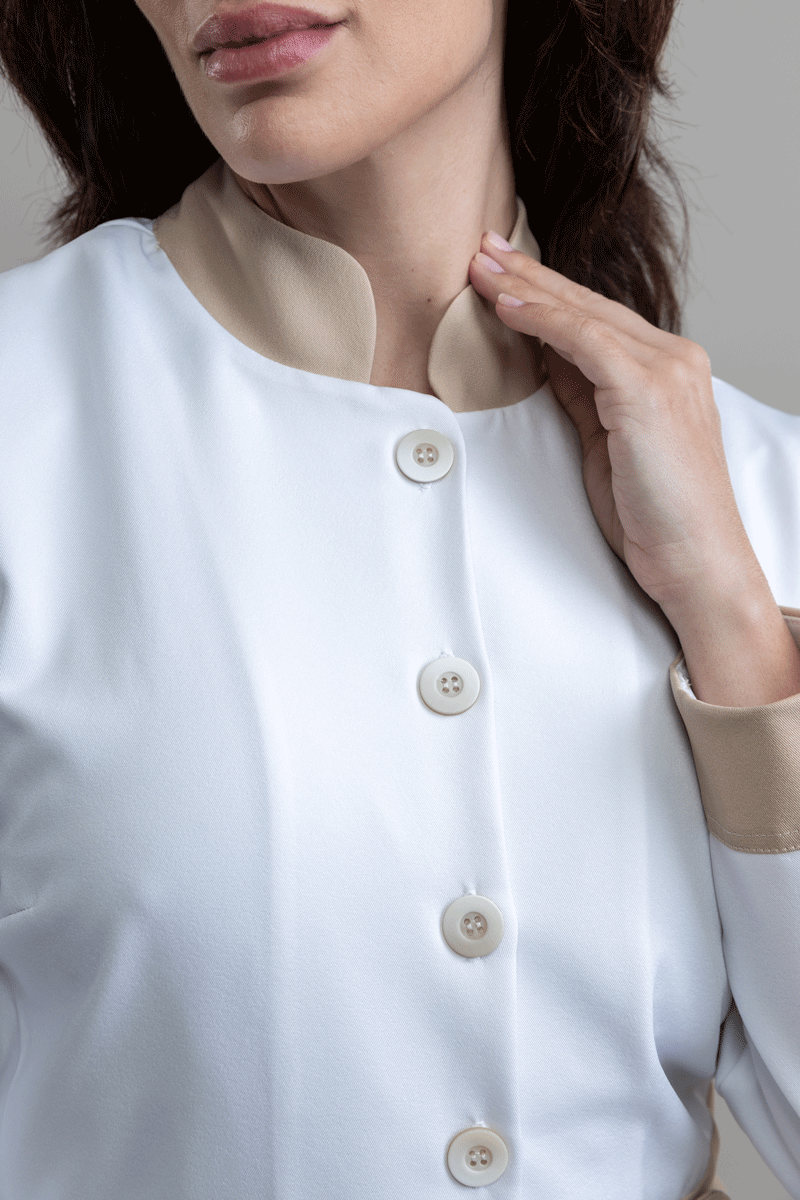 Jaleco Linea CLAY - Feminino - Branco Prime