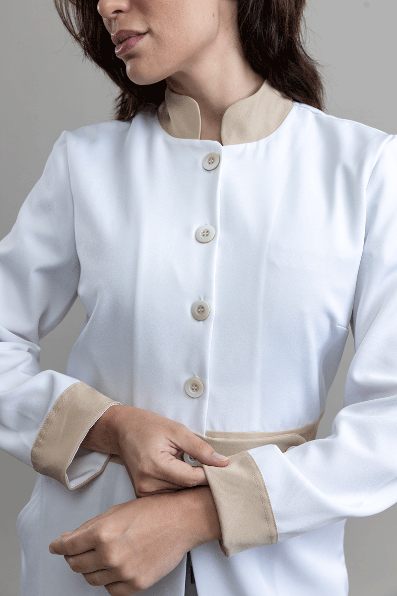 Jaleco Linea CLAY - Feminino - Branco Prime