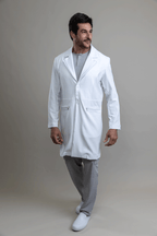 Jaleco Linea ZIP - Masculino - Branco Prime