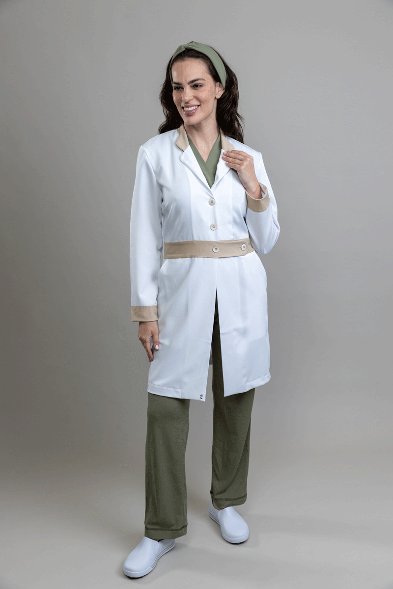 Jaleco Linea CLAY - Feminino - Branco Prime