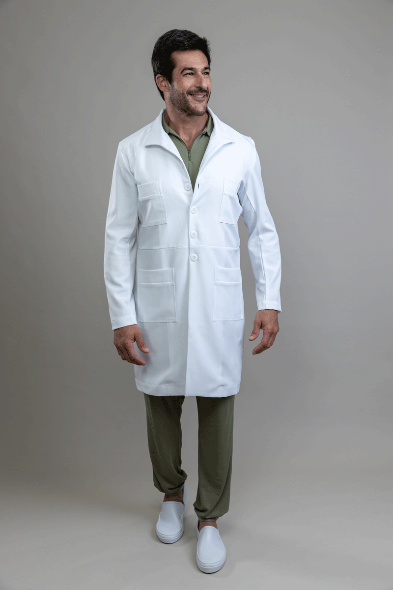 Jaleco Linea CARGO - Masculino - Branco Prime