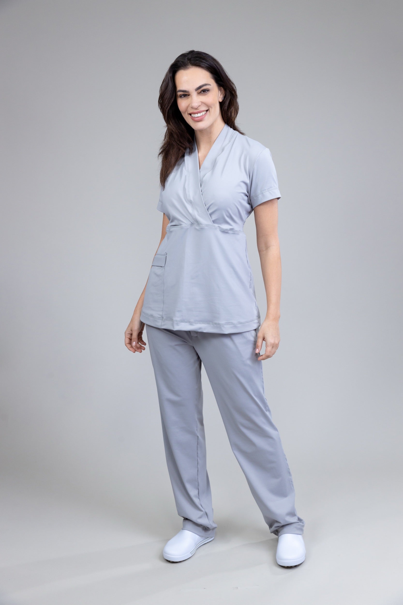 Scrub BioShield EDGE - Feminino - Cinza Tech