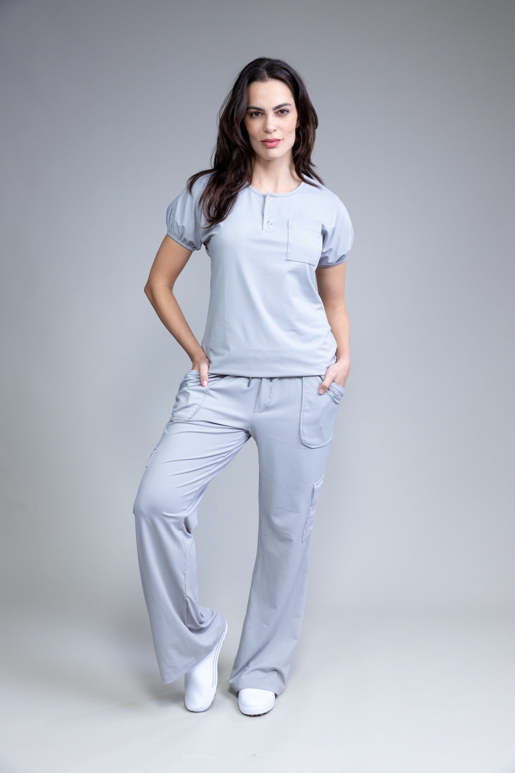 Scrub BioShield LOCK - Feminino - Cinza Tech