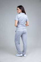 Scrub BioShield ZIP - Feminino - Cinza Tech