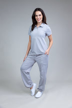 Scrub BioShield ZIP - Feminino - Cinza Tech