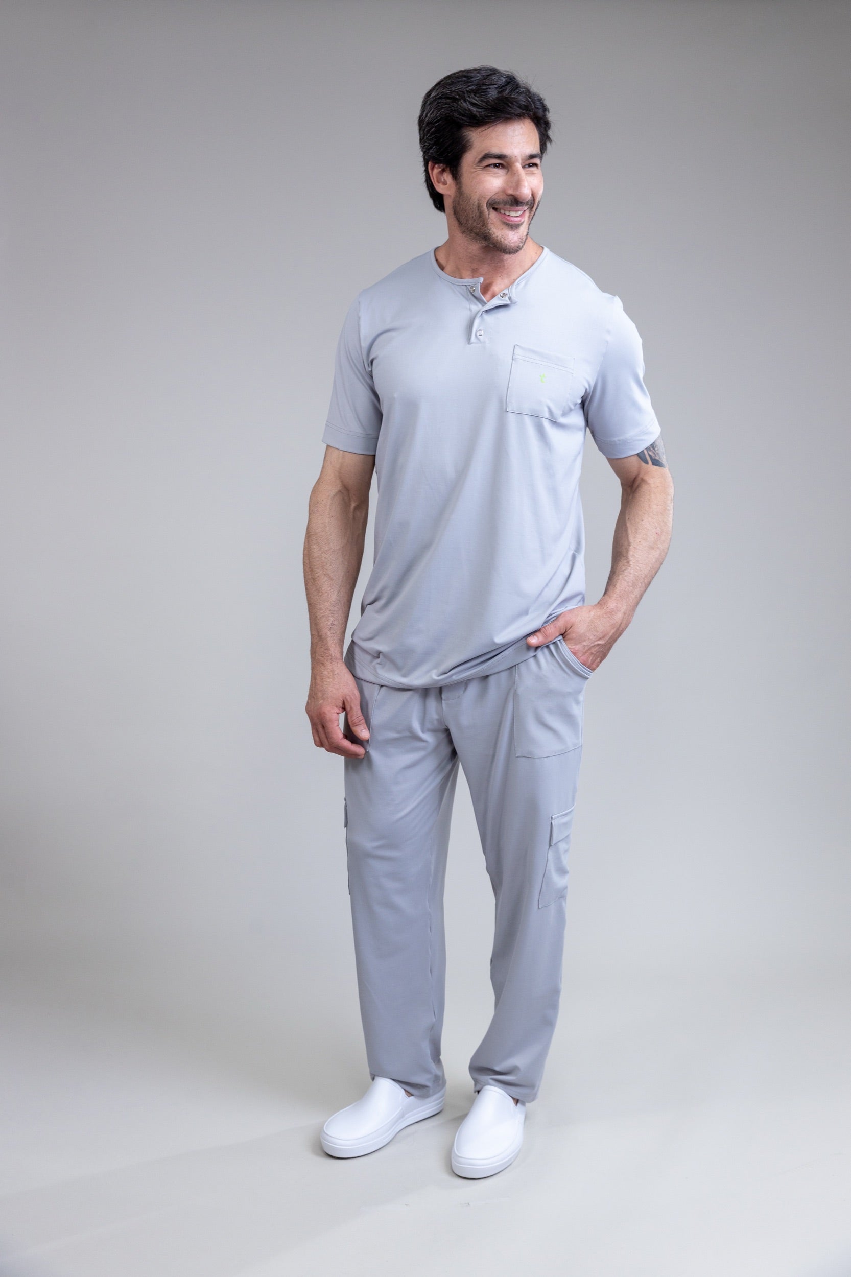Scrub BioShield LOCK - Masculino - Cinza Tech