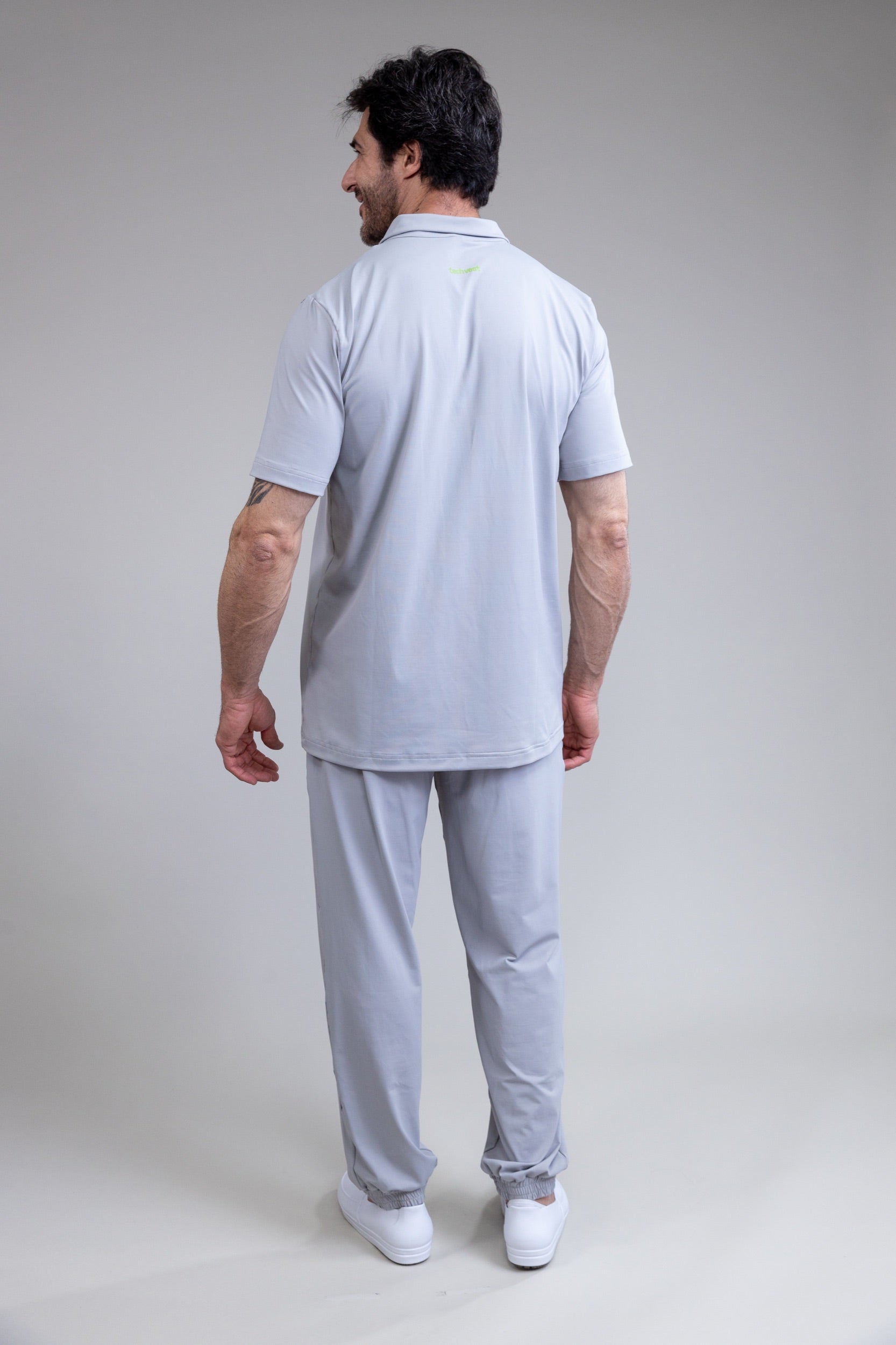 Scrub BioShield ZIP - Masculino - Cinza Tech