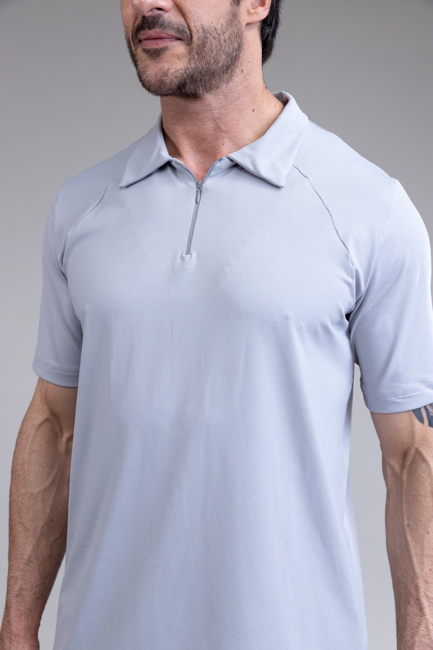 Scrub BioShield ZIP - Masculino - Cinza Tech