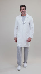 Jaleco Linea ZIP - Masculino - Branco Prime
