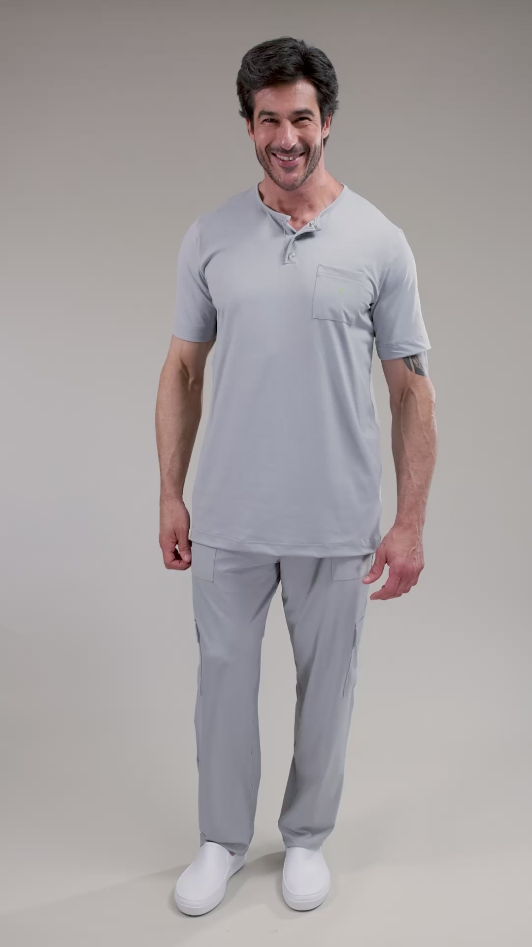 Scrub BioShield LOCK - Masculino - Cinza Tech