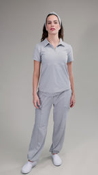 Scrub BioShield ZIP - Feminino - Cinza Tech