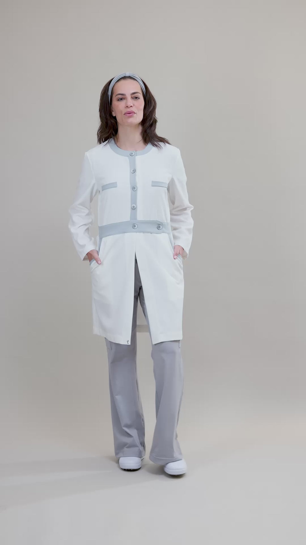 Jaleco Linea ALLOY - Feminino - Branco Soft