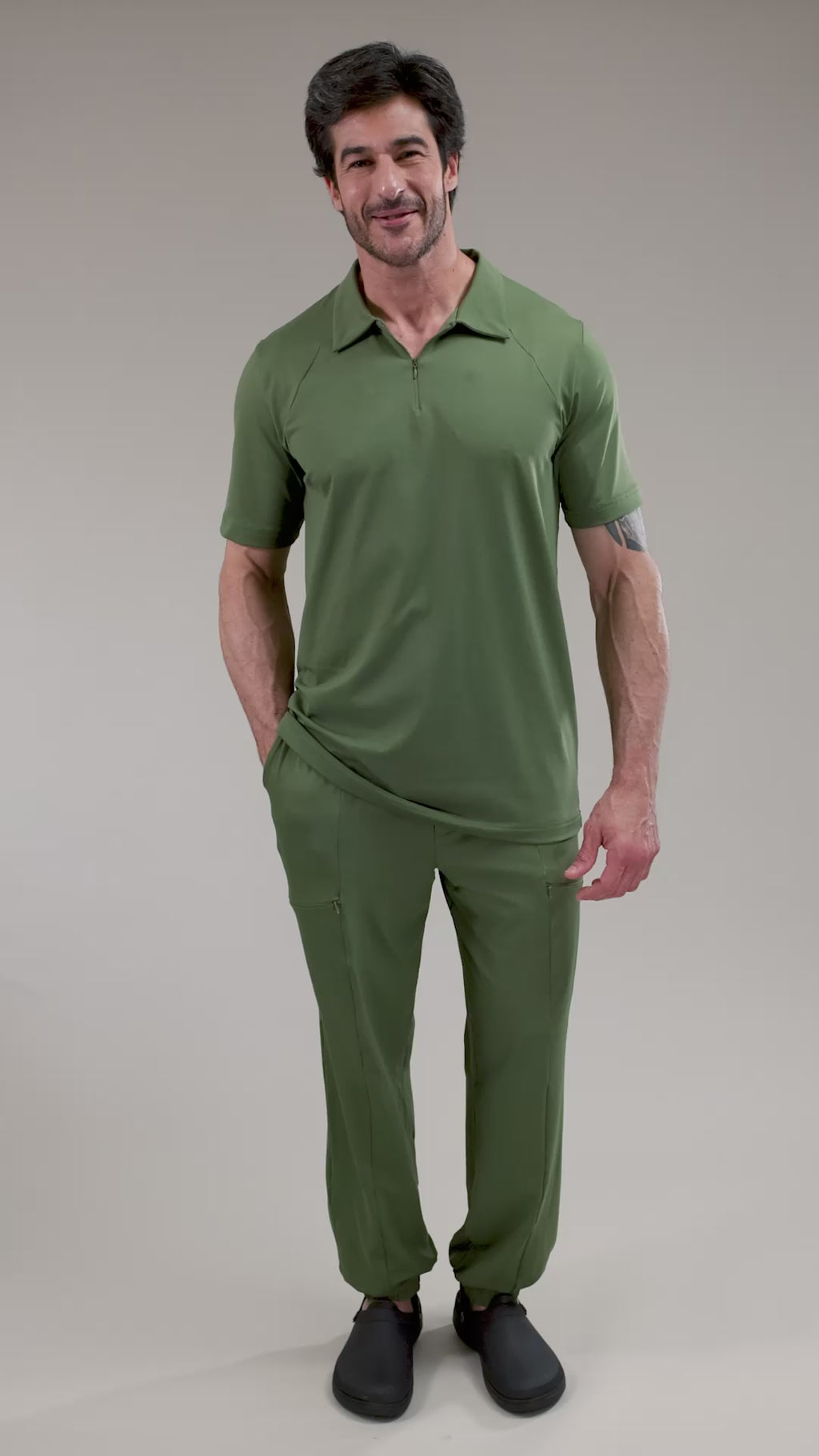 Scrub BioShield ZIP - Masculino - Verde Clinic