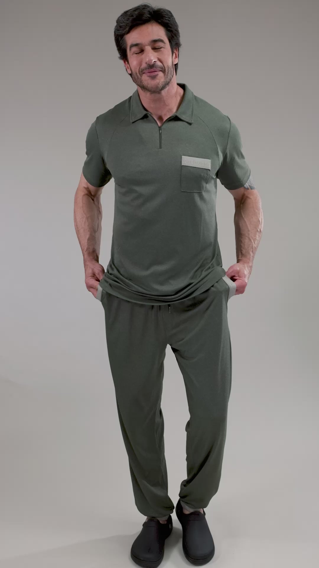 Scrub Aero ZIP - Masculino - Verde Serenity