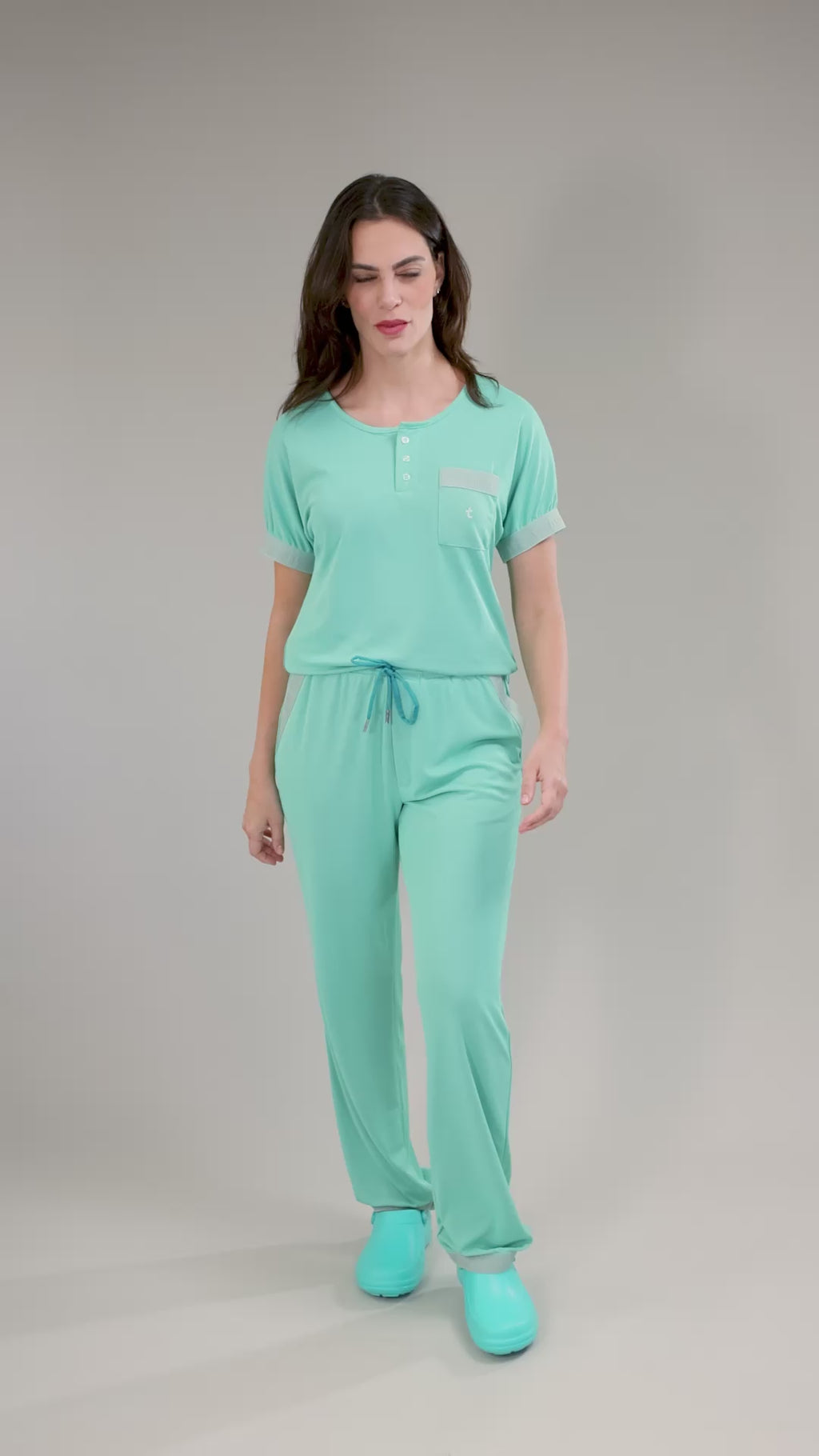 Scrub Aero LOCK - Feminino - Verde Aqua